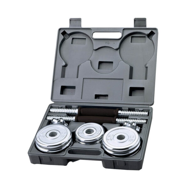 Black Painted Dumbbell Set – 15kg